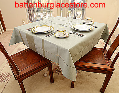 Square Tablecloth. SLATE GRAY color 54 inch square - Click Image to Close